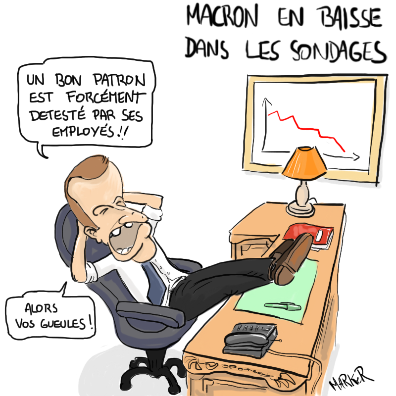 Macron en baisse